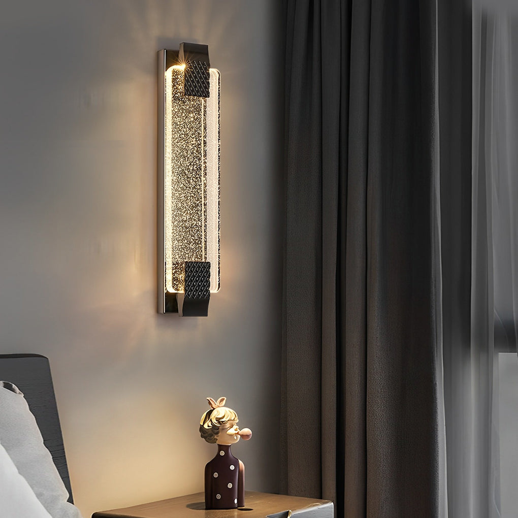 Luxury Modern Wall Lights Living Room LED Linear Crystal Lamp