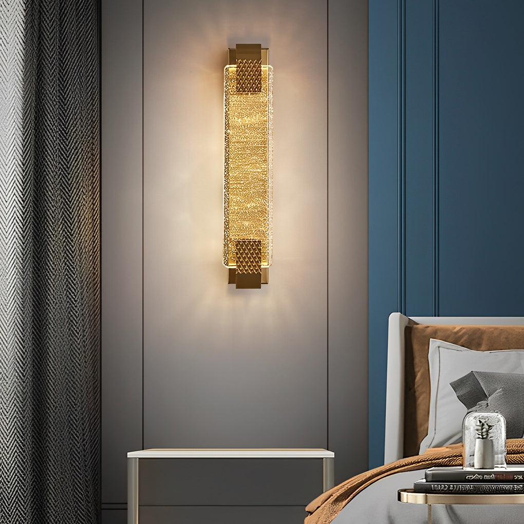 Luxury Modern Wall Lights Living Room LED Linear Crystal Lamp