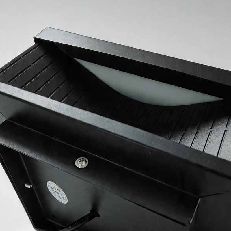 Square Outdoor Pillar Lights Stripe Decorative LED Light