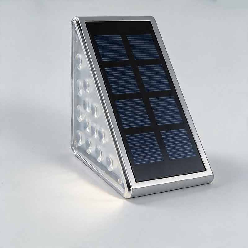Solar Powered Lights for Steps Modern Waterproof Triangle Ladder Light