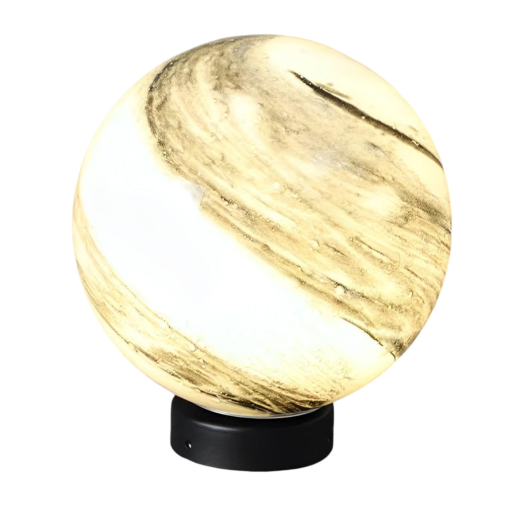Globe Pillar Lights Modern Planetary Design Fence Lamp