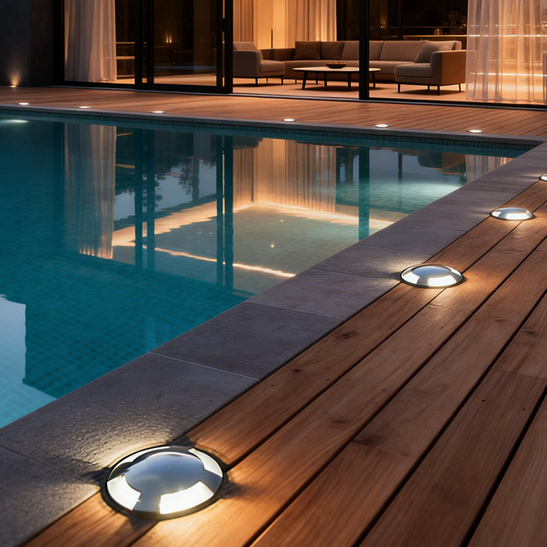 Metal Deck Lights Modern LED Recessed Waterproof Step Light