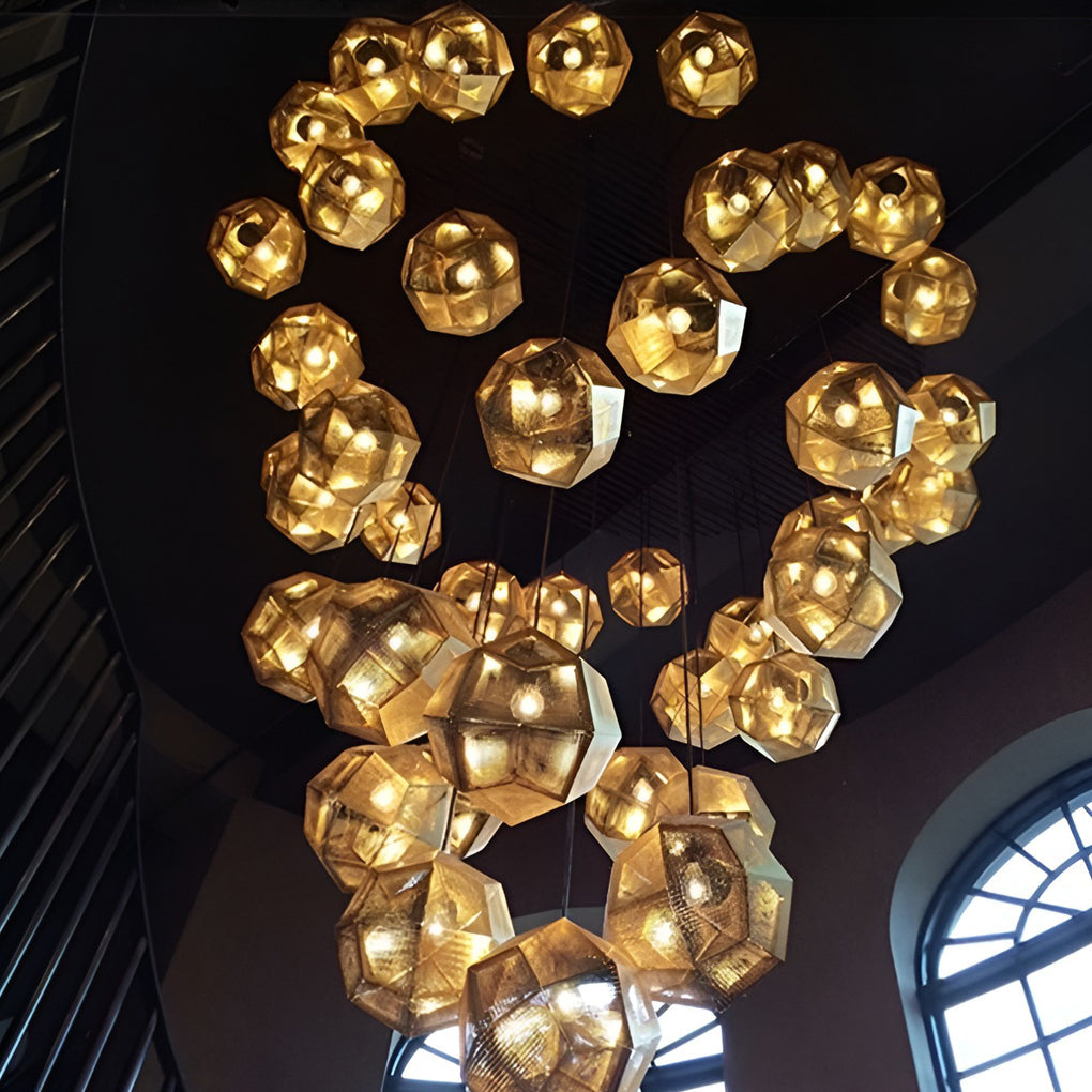 Metal Shade Pendant Light Modern Geometric Ceiling Light