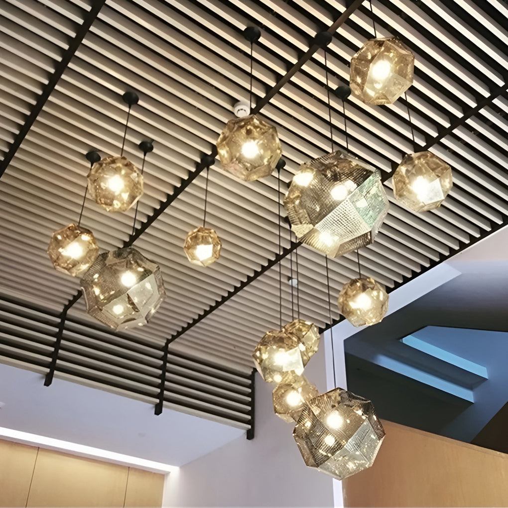 Metal Shade Pendant Light Modern Geometric Ceiling Light