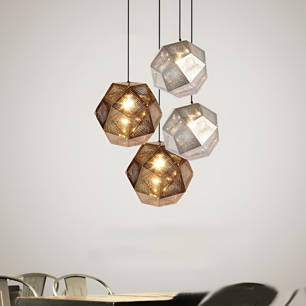 Metal Shade Pendant Light Modern Geometric Ceiling Light