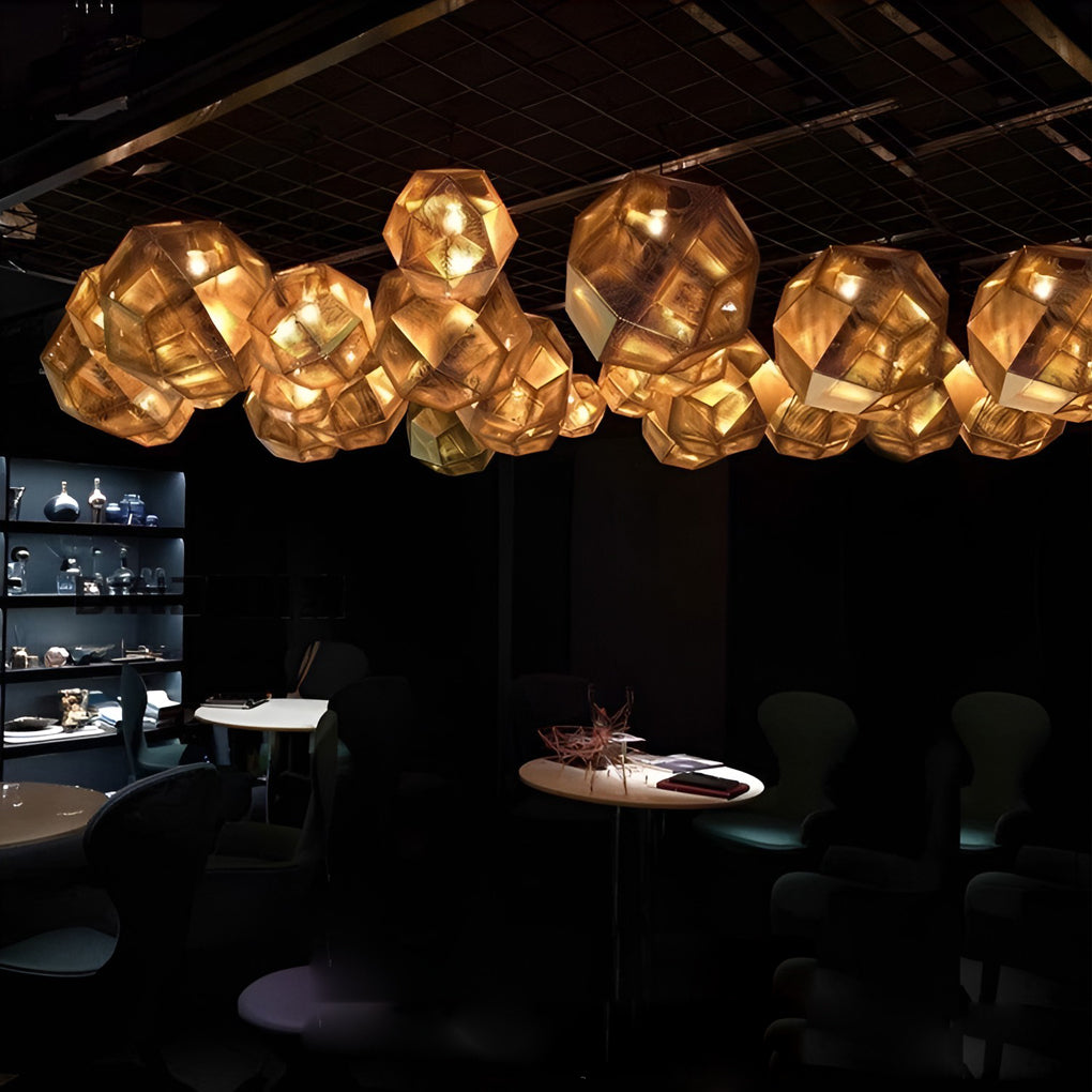 Metal Shade Pendant Light Modern Geometric Ceiling Light