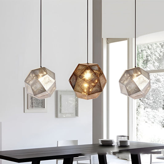 Metal Shade Pendant Light Modern Geometric Ceiling Light