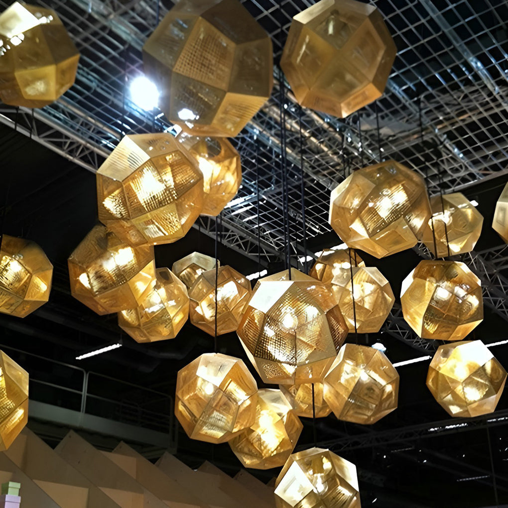Metal Shade Pendant Light Modern Geometric Ceiling Light