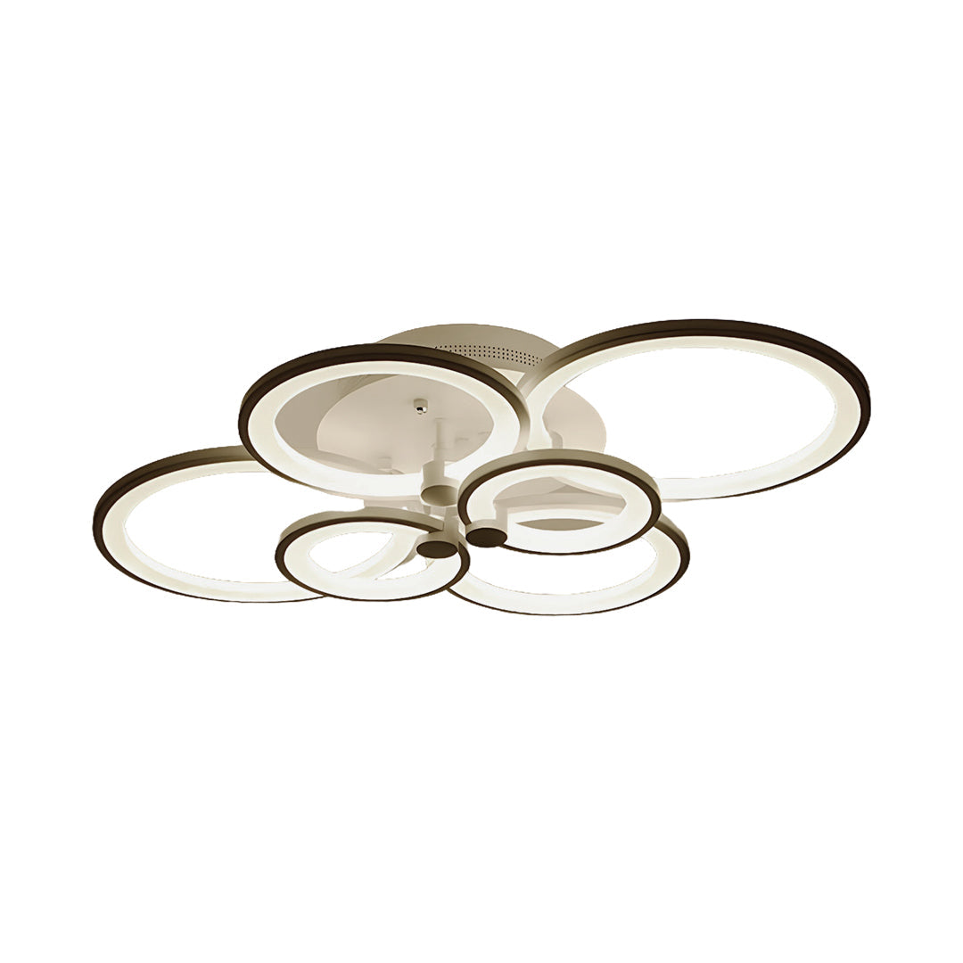 Multi Ring Ceiling Lights Elegant Unique Overlapping Rings Lamp