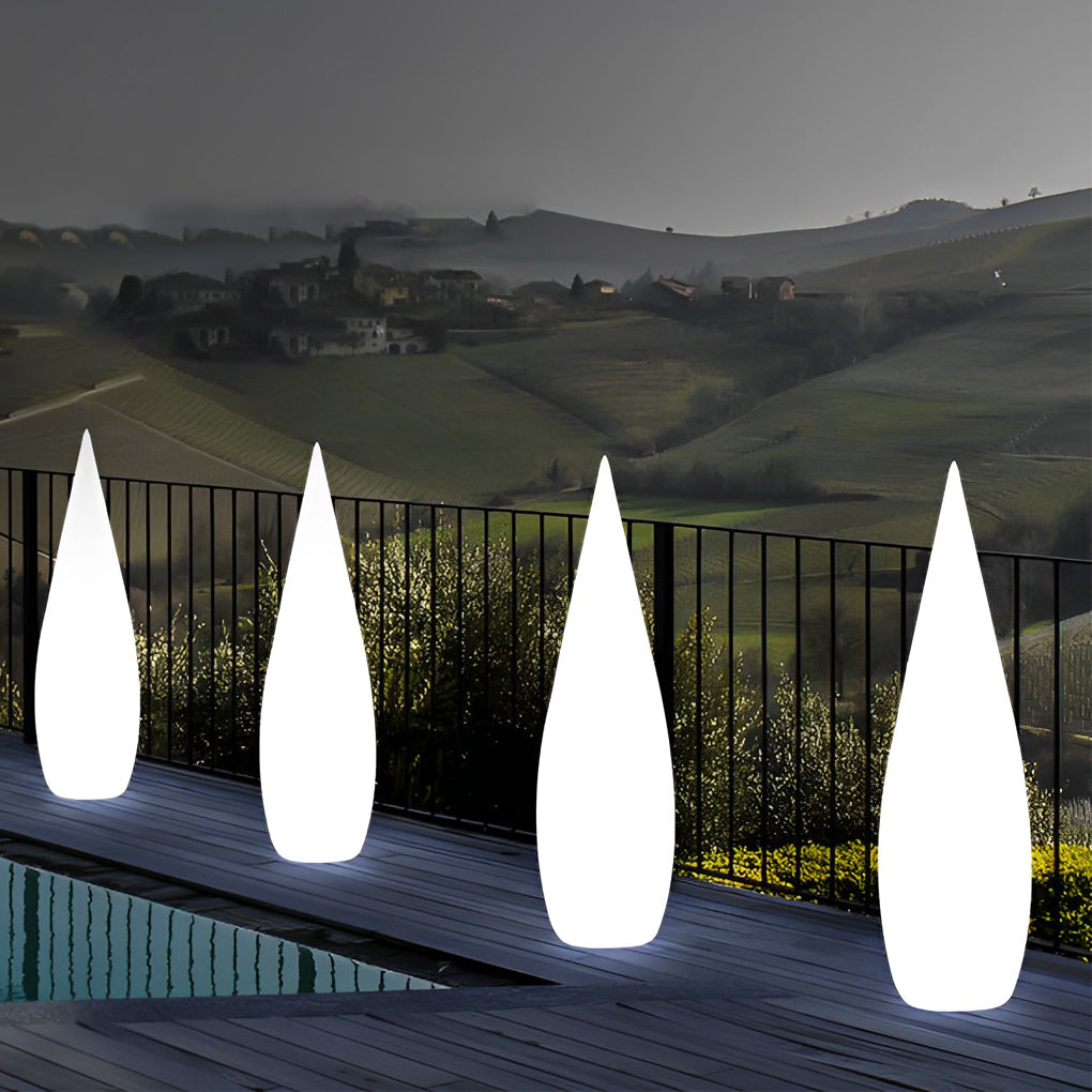 Modern Teardrop Outdoor Light Stylish LED Floor Lamp Landscape Light