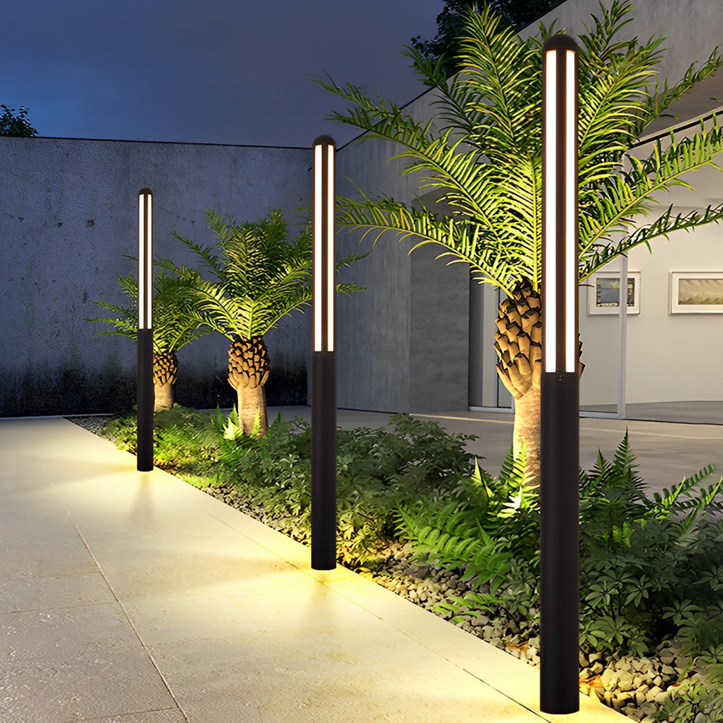 Tall Garden Bollard Light Minimalist Modern Waterproof LED Light