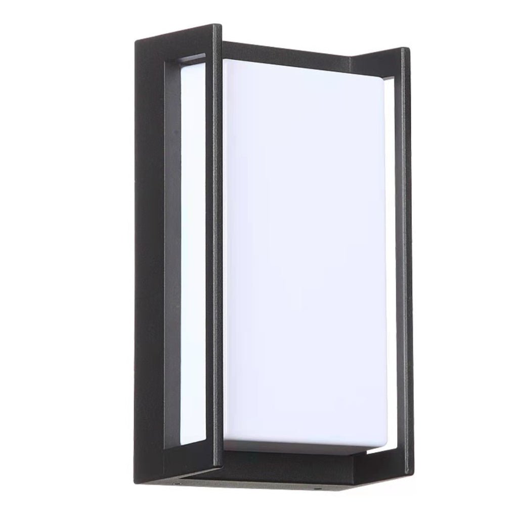 Outdoor Lights Wall Modern Geometric Black Metal Light