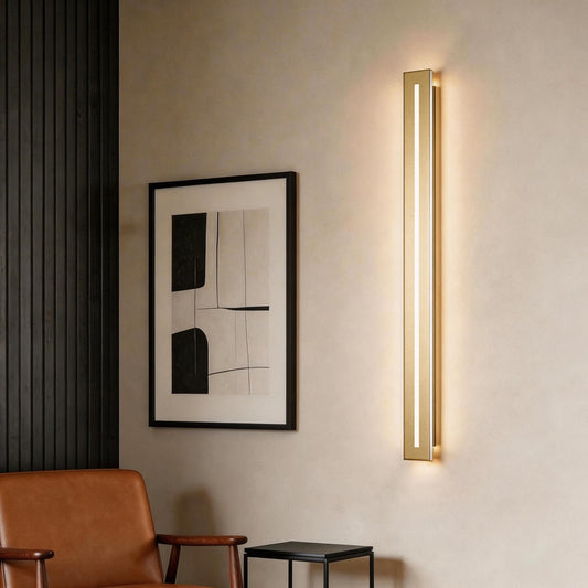 Long Black Wall Sconces Modern LED Linear Iron Light