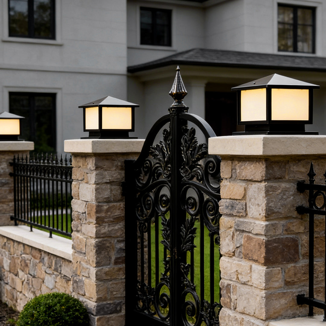 Modern Outdoor Pillar Lights LED Waterproof Fence Lights