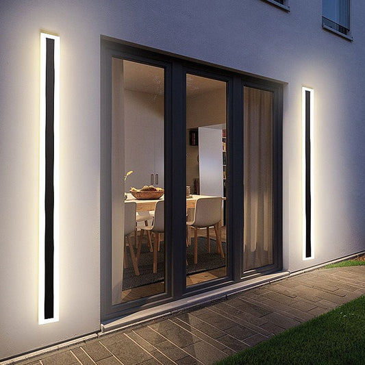 Acrylic Wall Sconce Outdoor Linear Iron Ambiance Light