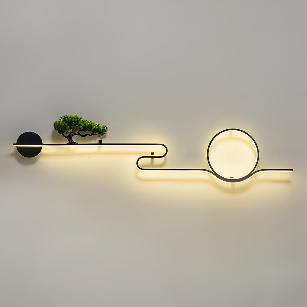 Outdoor Wall Lights Retro Tree Landscape Waterproof LED Wall Sconce