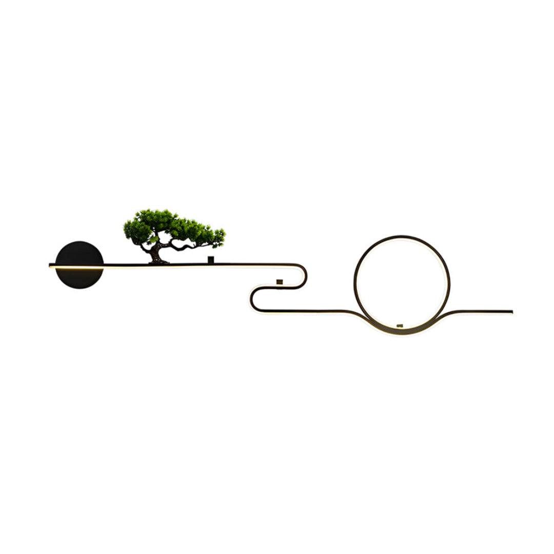 Outdoor Wall Lights Retro Tree Landscape Waterproof LED Wall Sconce