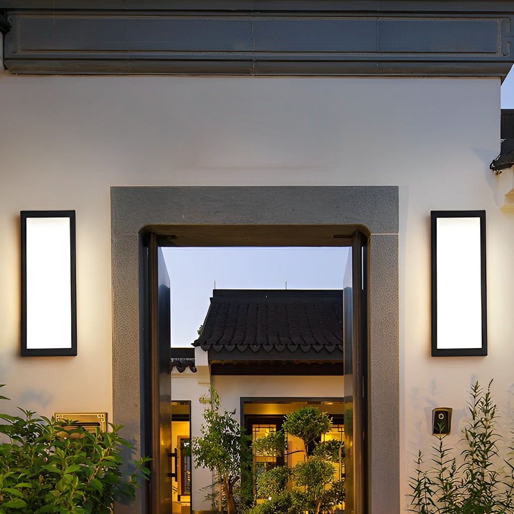 Rectangle Outdoor Wall Lighting Modern LED Waterproof Light