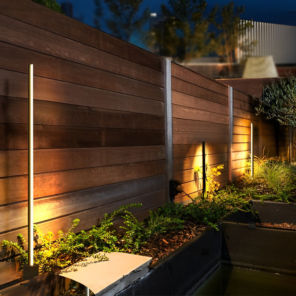 Contemporary Outdoor Floor Lamps Waterproof LED Linear Lamp
