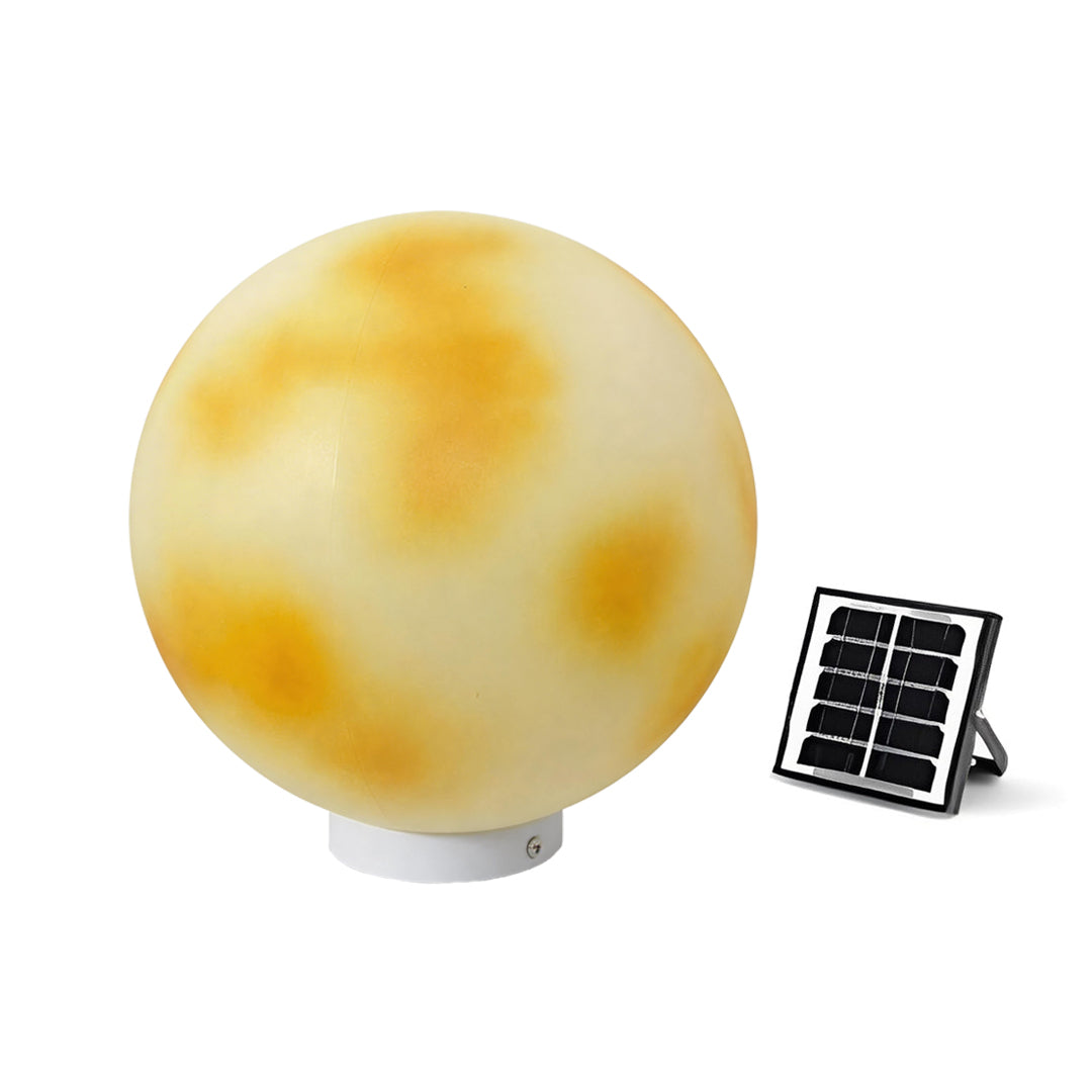 Moon-Shaped Stone Pillar Light Outdoor Decorative Light
