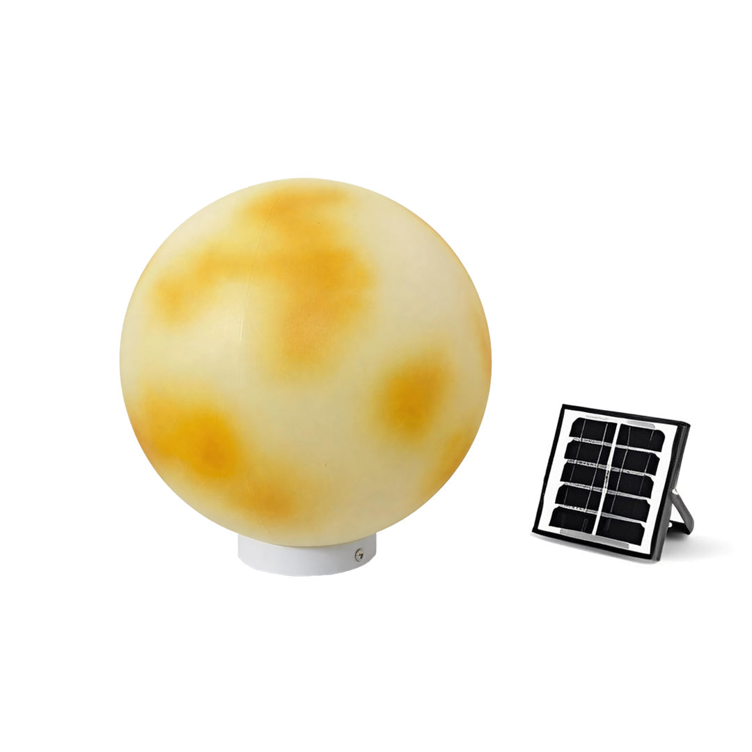 Moon-Shaped Stone Pillar Light Outdoor Decorative Light