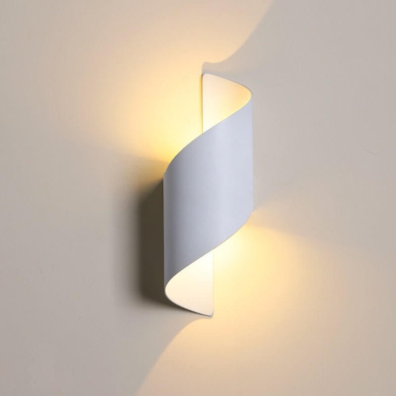 Modern Spiral Wall Light offers contemporary dual-sided LED lighting, adding both elegance and practicality to any space.