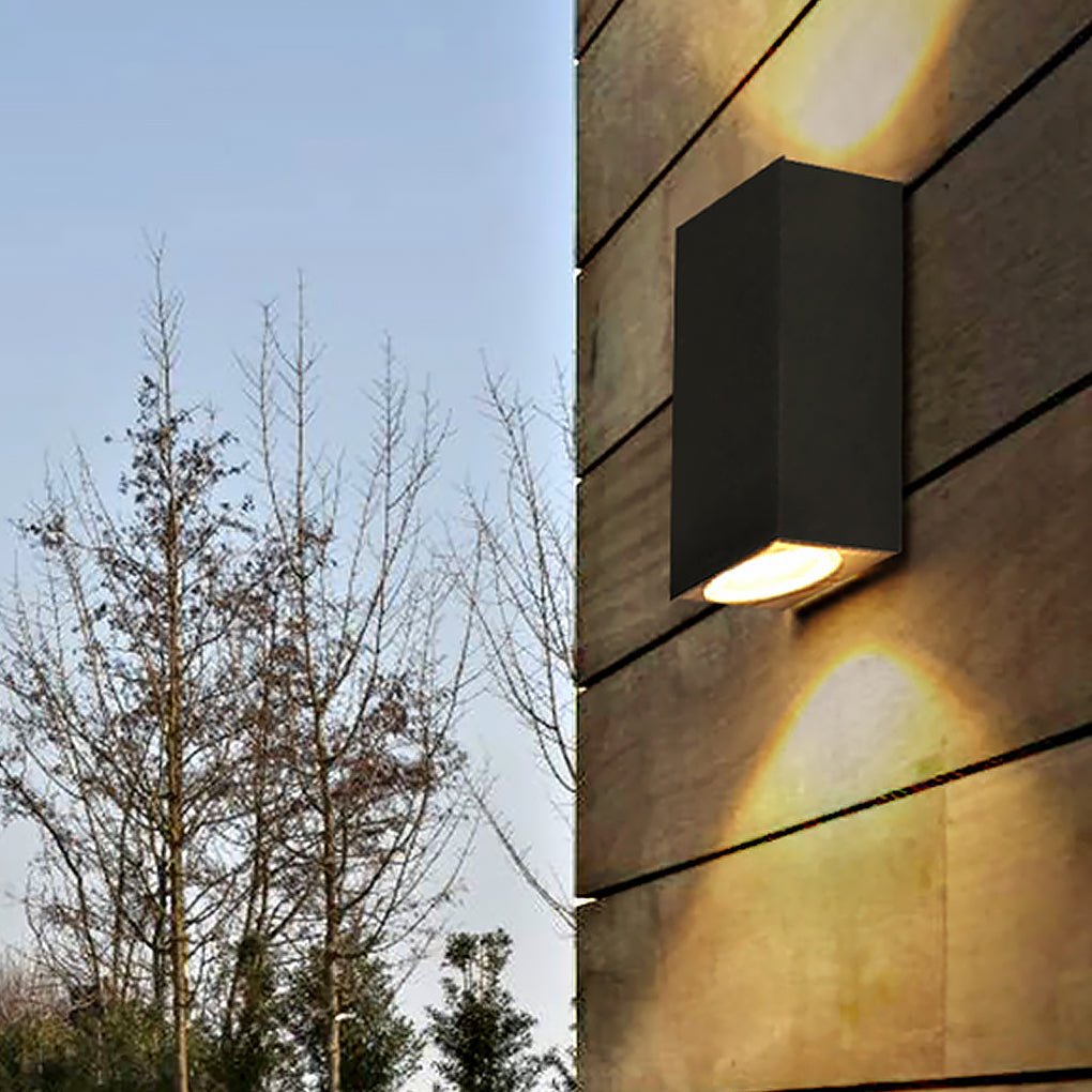Outdoor up and down Wall Lights Rectangular Waterproof Light