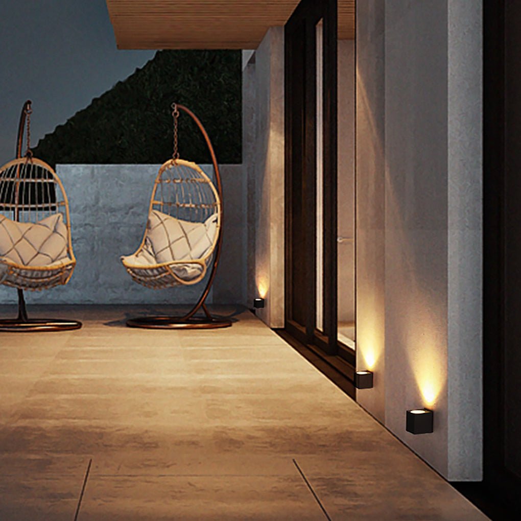 Outdoor up and down Wall Lights Rectangular Waterproof Light