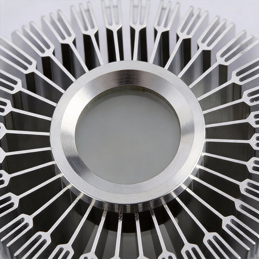 Modern Sunburst Ceiling Fixture Embedded LED Metal Light