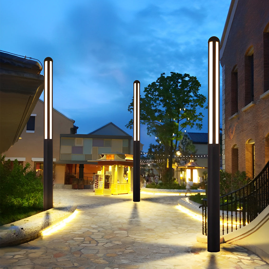 Tall Garden Bollard Light Minimalist Modern Waterproof LED Light