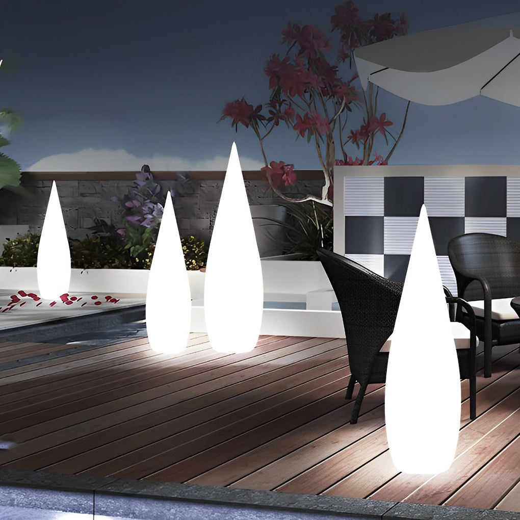 Modern Teardrop Outdoor Light Stylish LED Floor Lamp Landscape Light