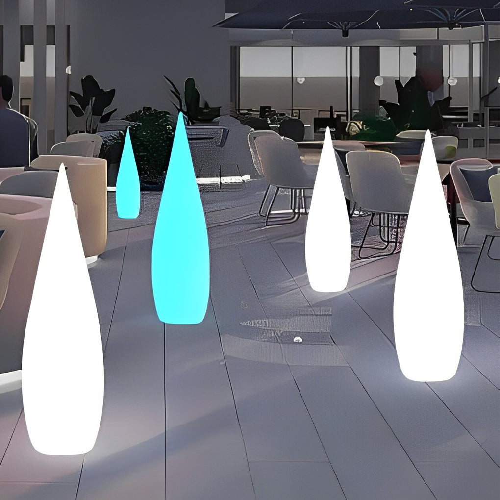 Modern Teardrop Outdoor Light Stylish LED Floor Lamp Landscape Light