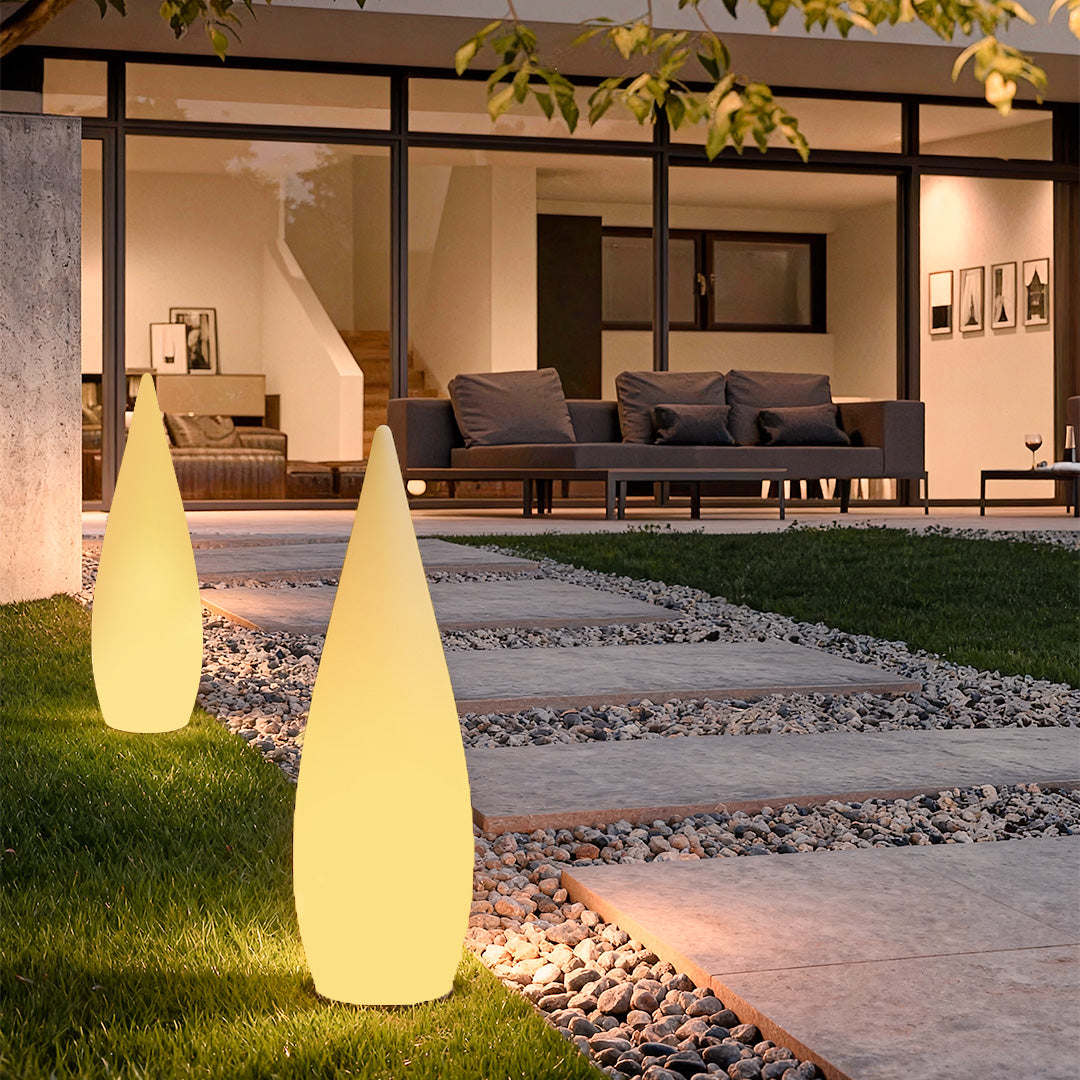 Modern Teardrop Outdoor Light Stylish LED Floor Lamp Landscape Light