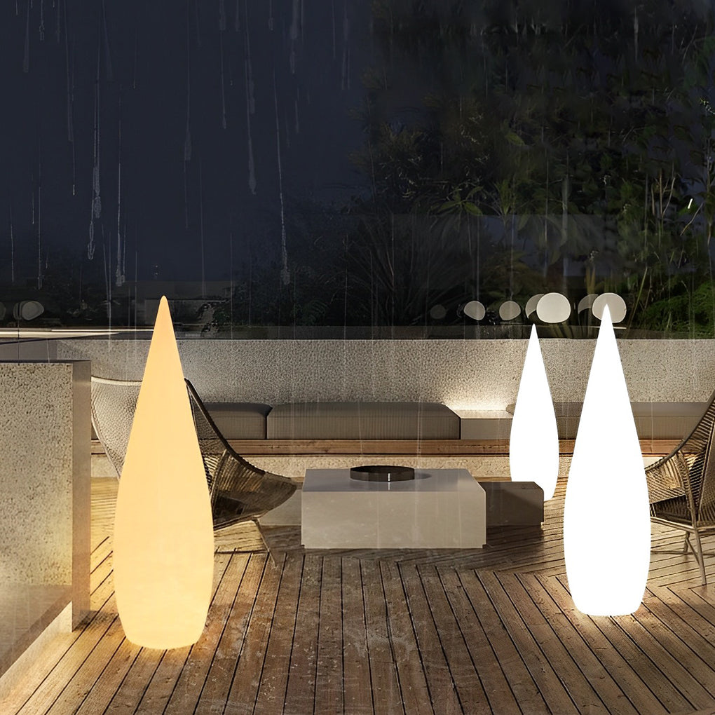 Modern Teardrop Outdoor Light Stylish LED Floor Lamp Landscape Light