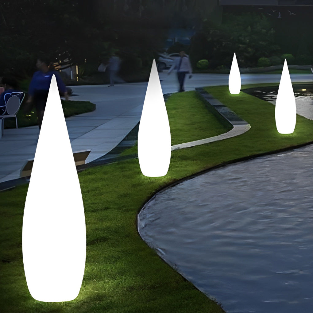 Modern Teardrop Outdoor Light Stylish LED Floor Lamp Landscape Light