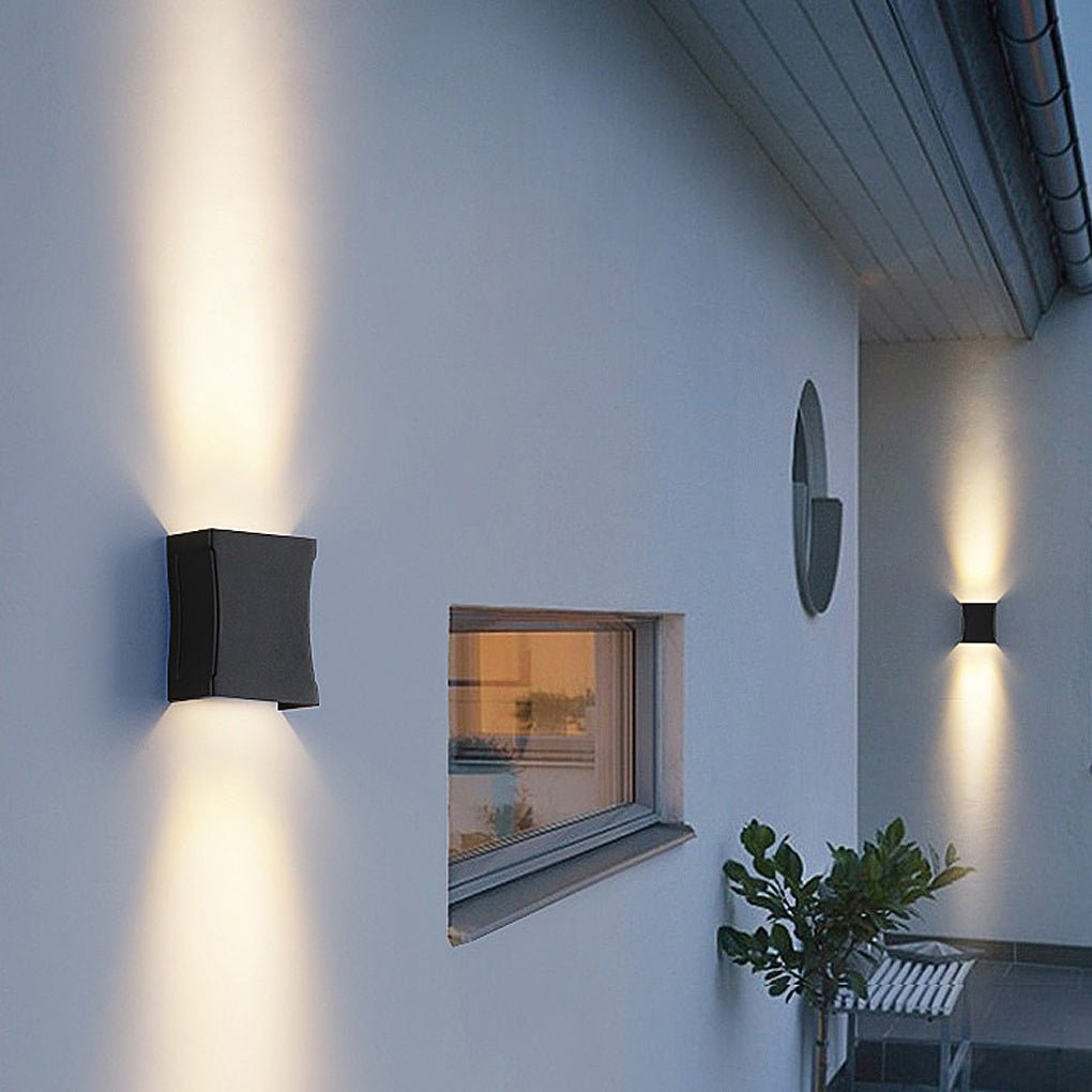 Black Wall Lights Modern up and down LED Outdoor Light