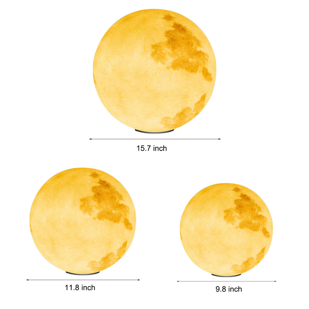 Moon Pillar Lights Modern Waterproof LED Resin Lamp