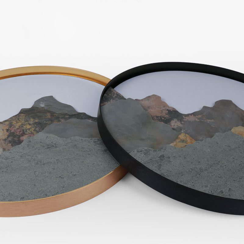 Mountain LED Wall Light Natural Landscape Painting Lamp
