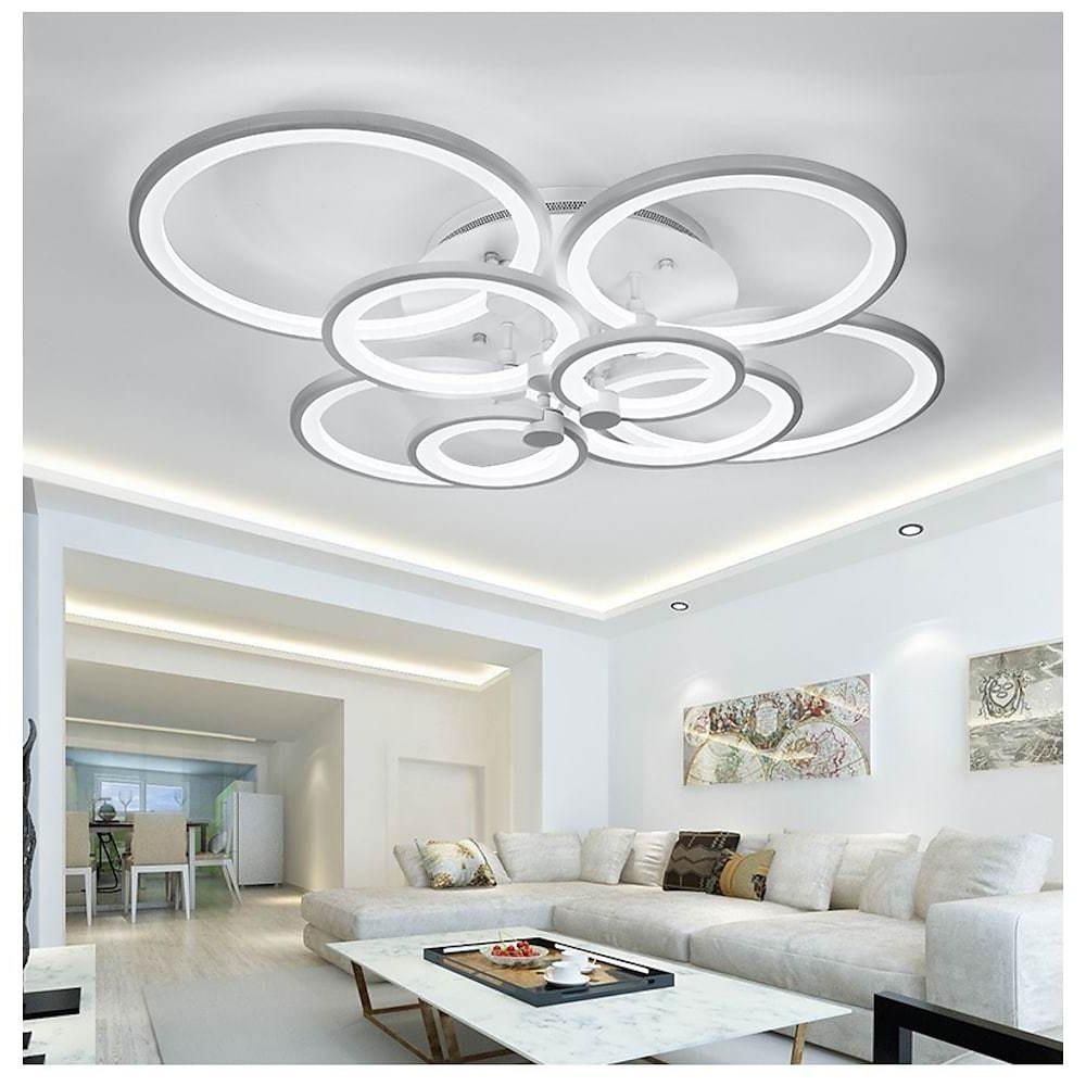 Multi Ring Ceiling Lights Elegant Unique Overlapping Rings Lamp