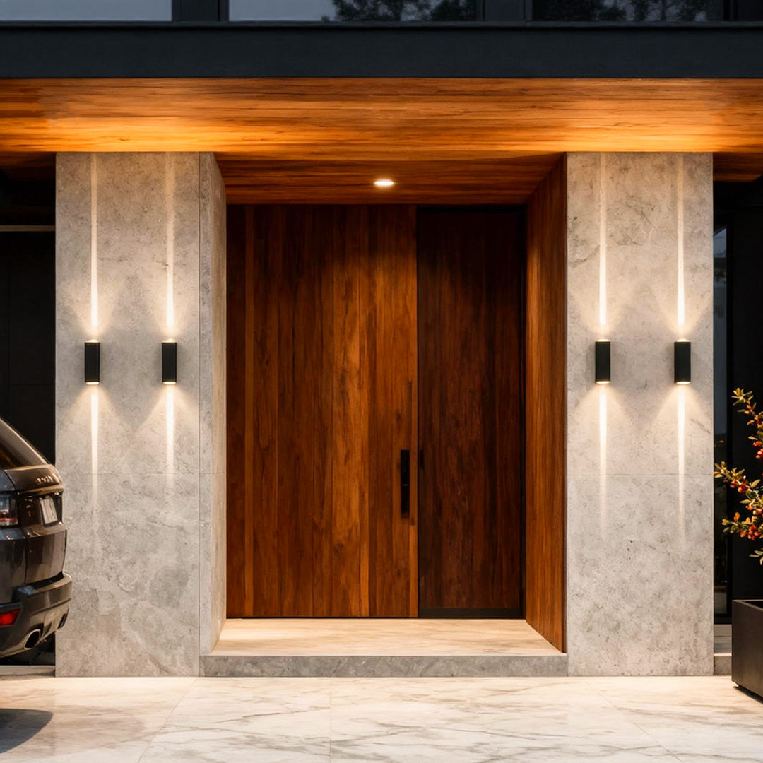 Narrow Beam Wall Sconce Modern Dual-Beam Waterproof Outdoor Light