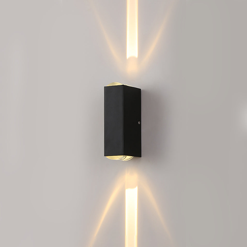 Narrow Beam Wall Sconce Modern Dual-Beam Waterproof Outdoor Light