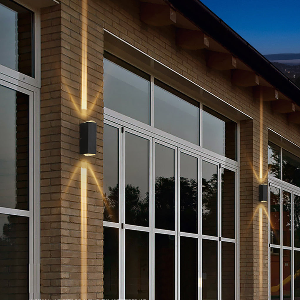 Narrow Beam Wall Sconce Modern Dual-Beam Waterproof Outdoor Light