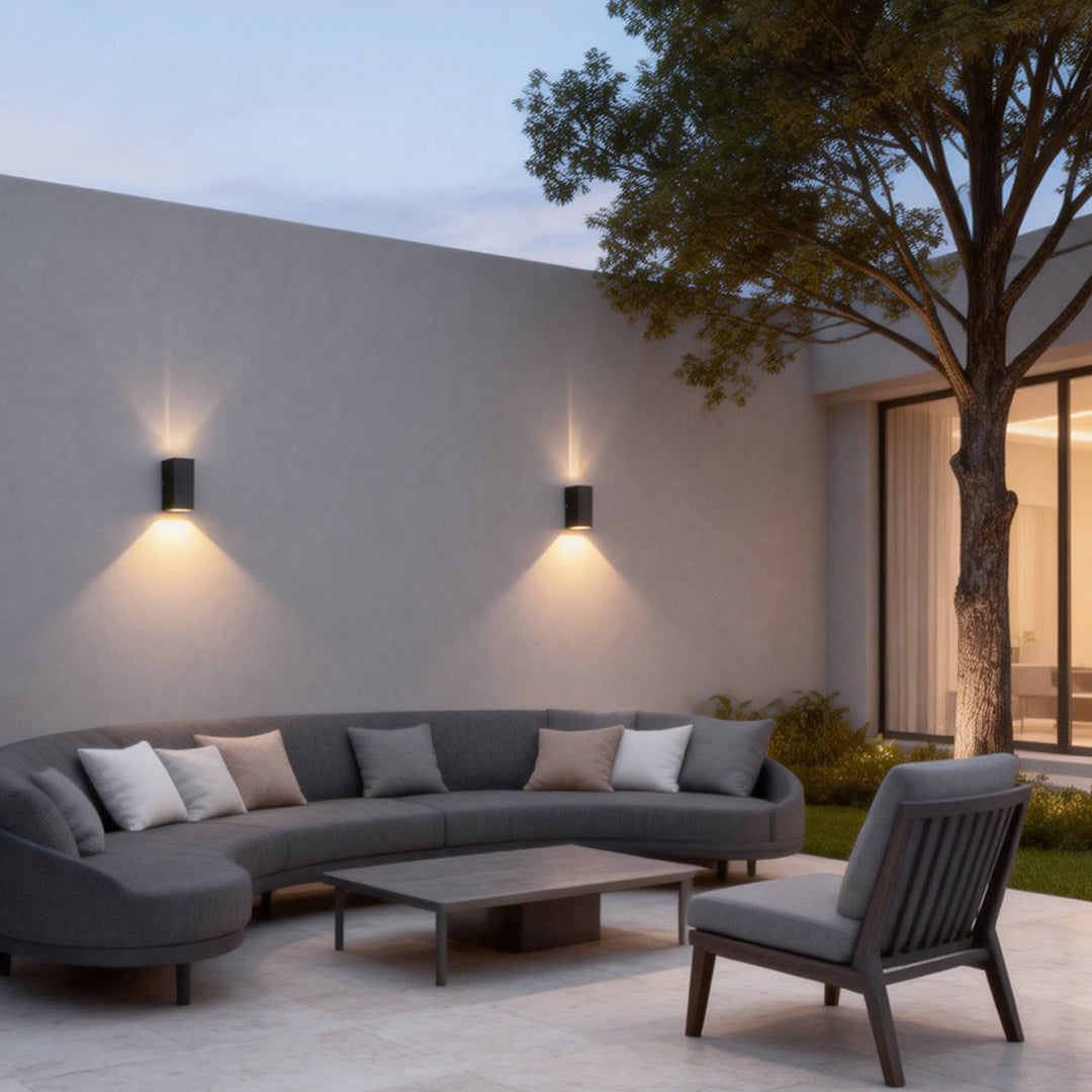 Narrow Beam Wall Sconce Modern Dual-Beam Waterproof Outdoor Light