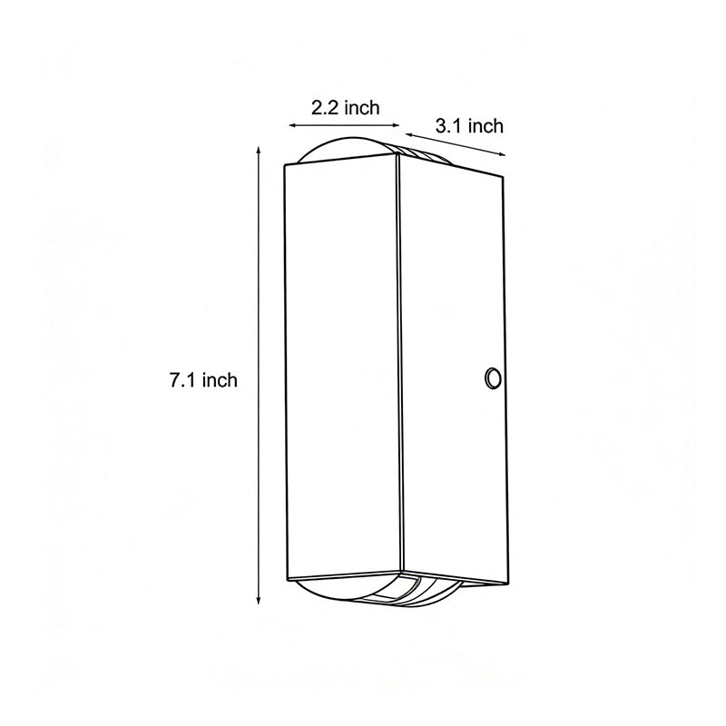 Narrow Beam Wall Sconce Modern Dual-Beam Waterproof Outdoor Light