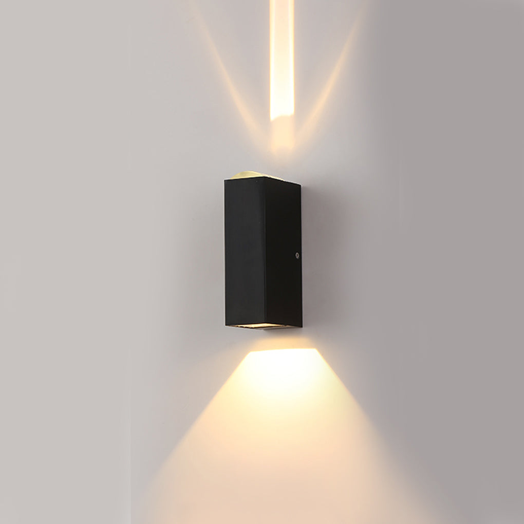 Narrow Beam Wall Sconce Modern Dual-Beam Waterproof Outdoor Light