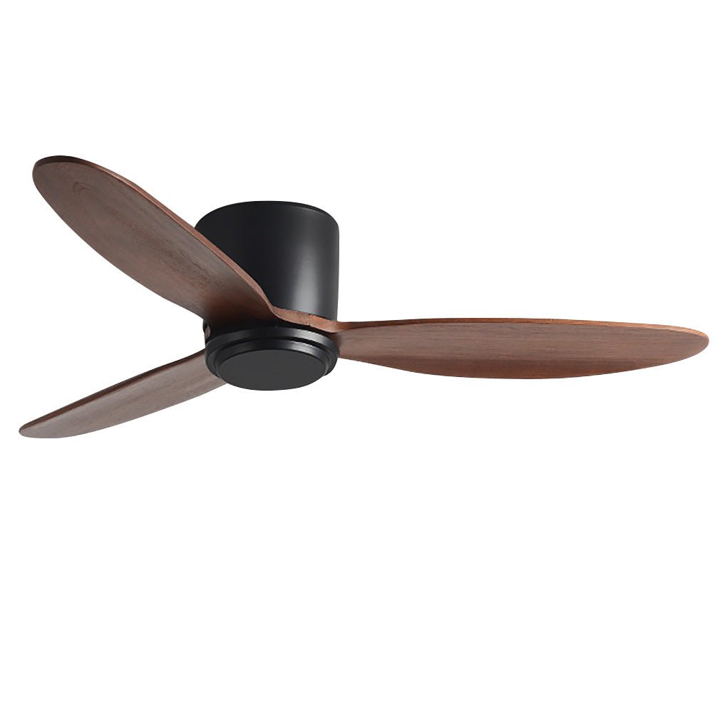 Natural Wood Ceiling Fan with Light Nordic LED Light