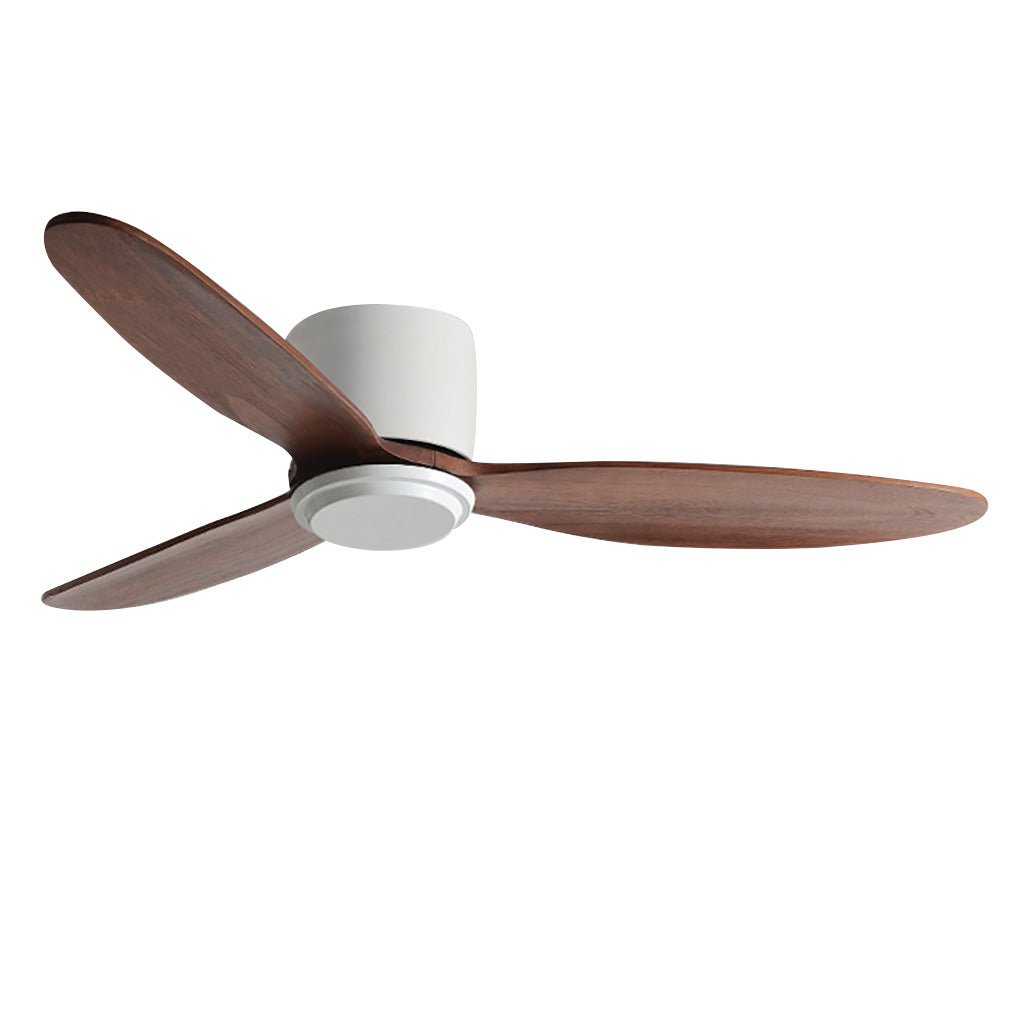 Natural Wood Ceiling Fan with Light Nordic LED Light