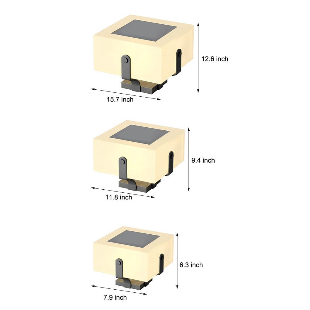 Outdoor Brick Pillar Lights Square Modern Waterproof LED Light