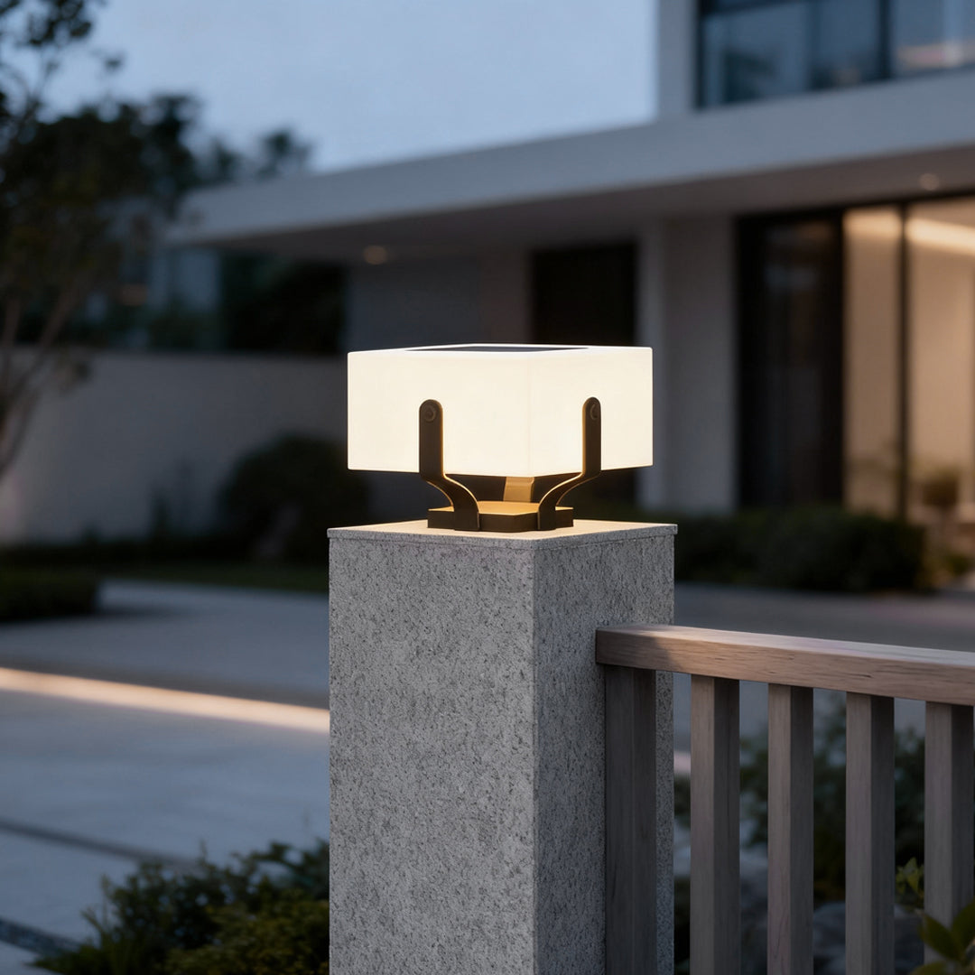 Outdoor Brick Pillar Lights Square Modern Waterproof LED Light