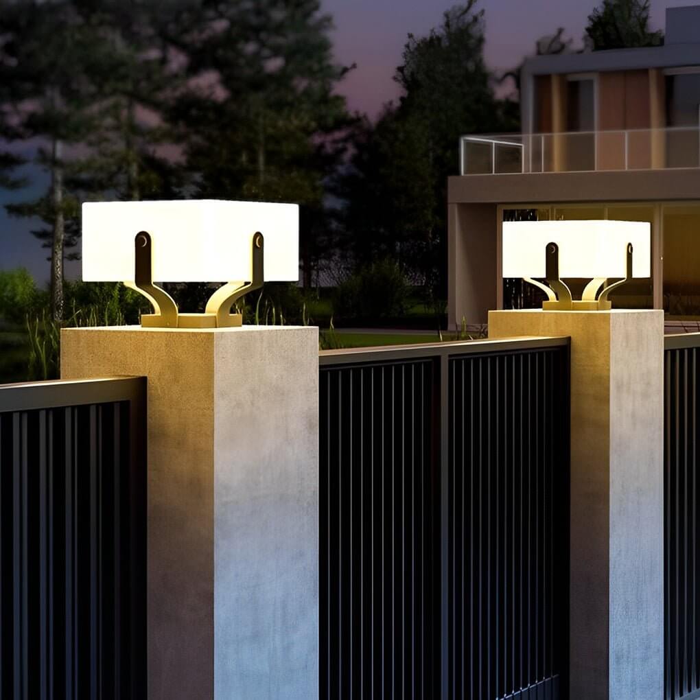 Outdoor Brick Pillar Lights Square Modern Waterproof LED Light